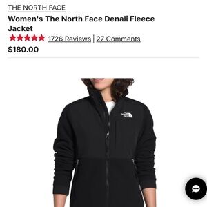 The North Face Denali TNF Winter Jacket Women’s XXL Black